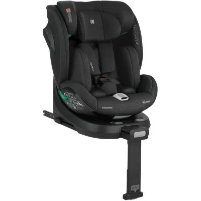 Scaun auto rotativ cu isofix KikkaBoo i-Twist Black, 40-150 cm foto