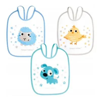 canpol  2/103 set bavete de bumbac "animale" (3 buc.)