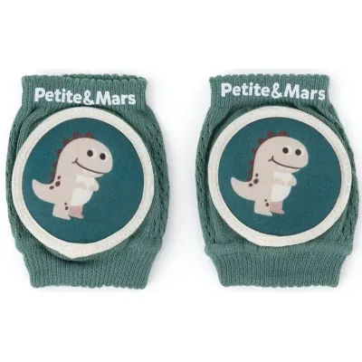 Genunchiere elastice pentru tarare Petite&Mars Follow Misty Green foto