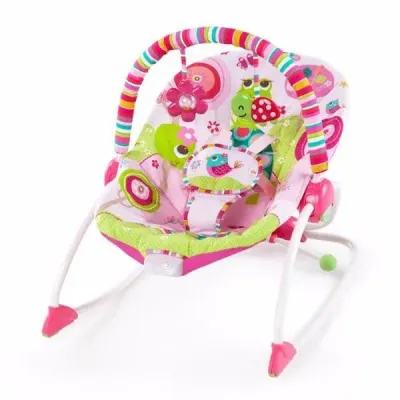 Balansoar cu vibratii 2 in 1 Bright Starts Raspberry Garden foto