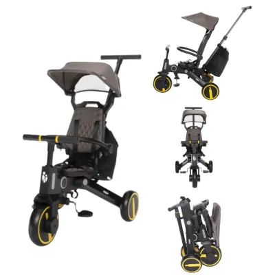 Tricicleta pliabila 7 in 1 ZOPA Nova 2 Foggy Gray, de la 10 luni - 5 ani foto