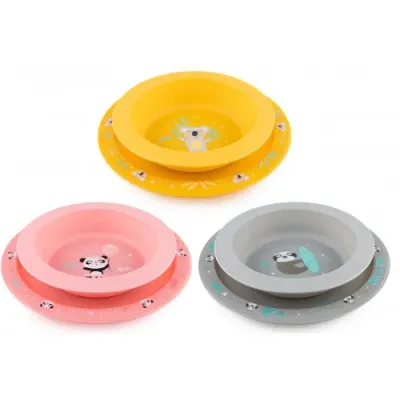 canpol 56/523 set de farfurii "animale exotice" (4m +) în sort.