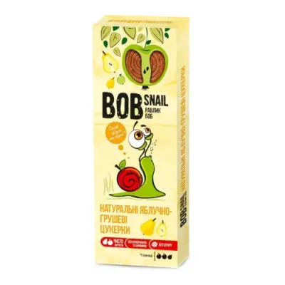 bob snail bomboane naturale "mere-pere" (30 gr.)