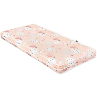 Матрас для кроватки KikkaBoo Day Dream Clouds Peach, 120x60x10 см foto