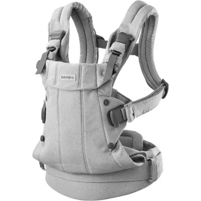 Marsupiu anatomic BabyBjorn Harmony Light Gray, tesatura Melange foto