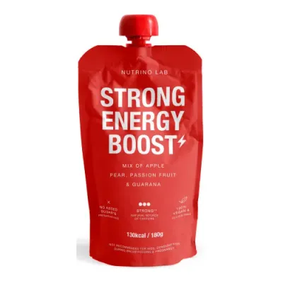nutrinolab piure "strong energy boost" măr-pară-fructul pasiunii-guarana (180 gr.)