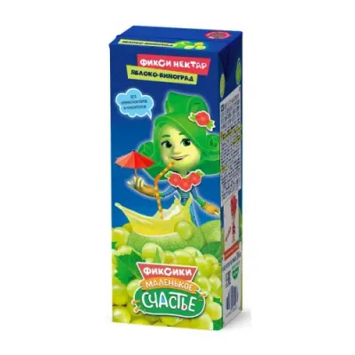 "Маленькое счастье" suc-nectar mere-struguri "Фиксики" 200 ml. (6 luni+)