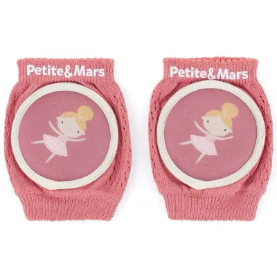 Genunchiere elastice pentru tarare Petite&Mars Follow Dusty Rose foto