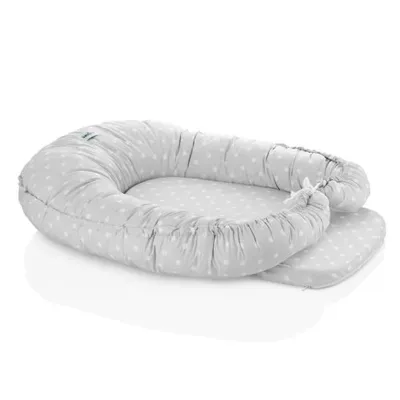 BABYJEM Saltea reductor 5 in 1 BabyNest Cushion Gray Flower