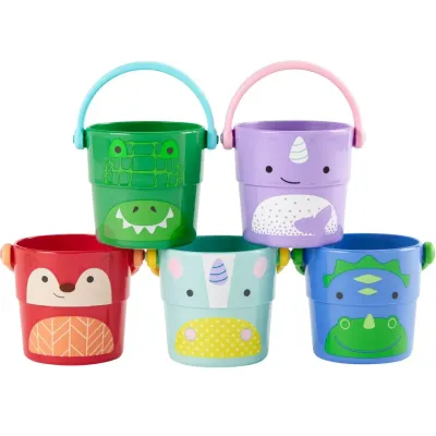 Set caldaruse Skip Hop Multi Zoo Stack&Pour, 5 buc. foto