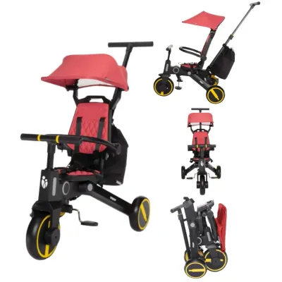 Tricicleta pliabila 7 in 1 ZOPA Nova 2 Racing Red, de la 10 luni - 5 ani foto