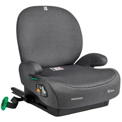 Scaun auto booster i-Size KikkaBoo i-Boost Dark Grey, 125-150 cm
