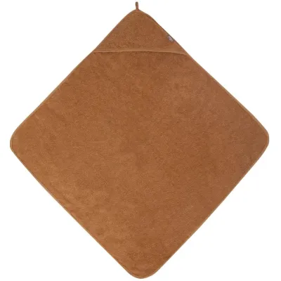 Prosop cu gluga Jollein Terry Caramel, 75x75 cm