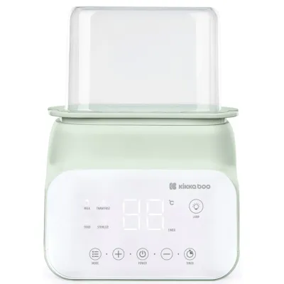 Sterilizator si incalzitor dublu pentru biberoane 4 in 1 KikkaBoo Handy Mint foto