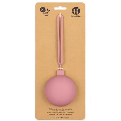 Cutie pentru suzeta din silicon Petite&Mars Dusty Rose foto