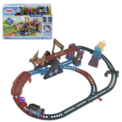Set de tren "Aventuri în peșterile de cristal", Thomas și prietenii