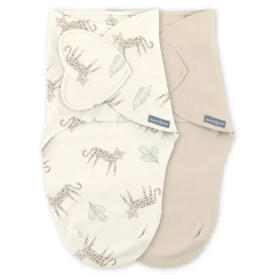 Set 2 sisteme de infasare Ingenuity Swaddle Me Born Free, colectia Monogram (0-3 luni)