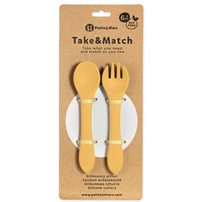 Set tacamuri din silicon Petite&Mars Take&Match Intense Ochre foto
