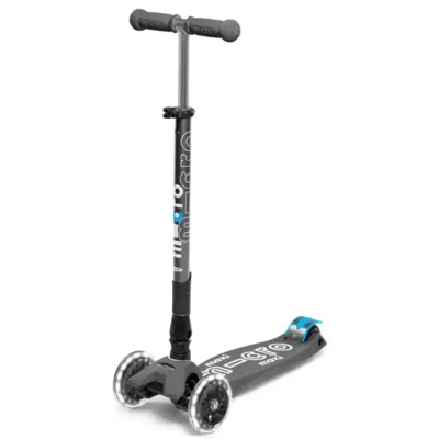 Trotineta Micro Maxi Deluxe Foldable LED Volcano Grey foto