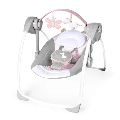 Leagan portabil Bright Starts Ingenuity Comfort 2 Go Flora the Unicorn foto