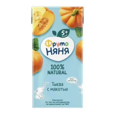ФрутоНяня nectar dovleac cu pulpa 200 ml. (5 m+)
