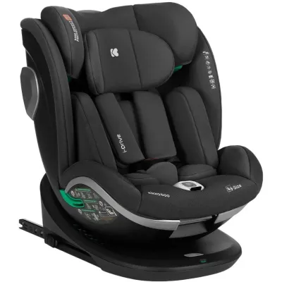 Вращающееся автокресло с изофиксом KikkaBoo i-Drive Black, 40-150 см foto