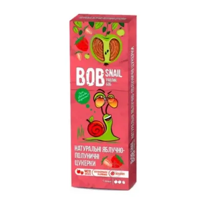 bob snail bomboane naturale "mere-capsuni" (30 gr.)