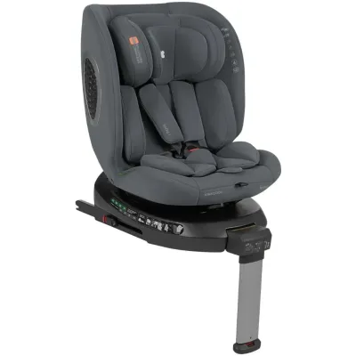 Scaun auto rotativ cu isofix KikkaBoo i-Rove Dark Grey, 40-150 cm foto