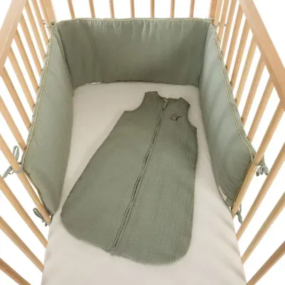 Protectie laterala pentru patut Premaman Verde foto