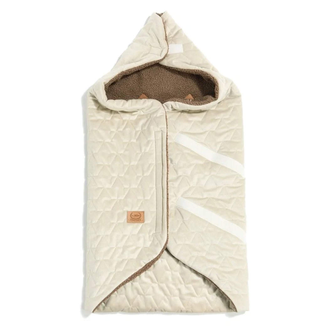 La Millou Одеяло для автокресла Multi — Teddy Bear LATTE