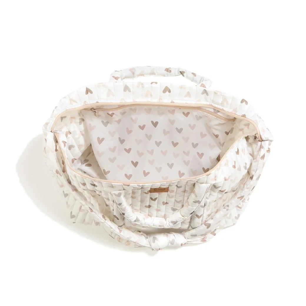 La Millou Geanta Weekend Bag Nylon HEARTBEAT BEIGE