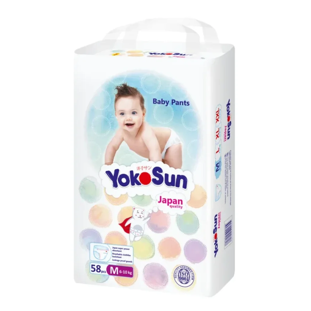 Scutece pt copii tip chilotei YokoSun, M (6-10 kg), 58 buc.