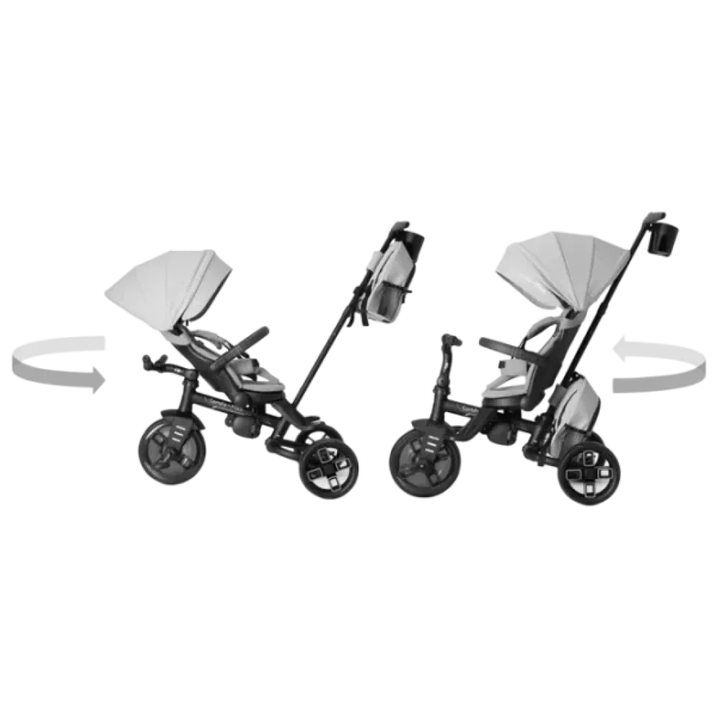 Bicicletă copii Qplay Comfo Max Coffee