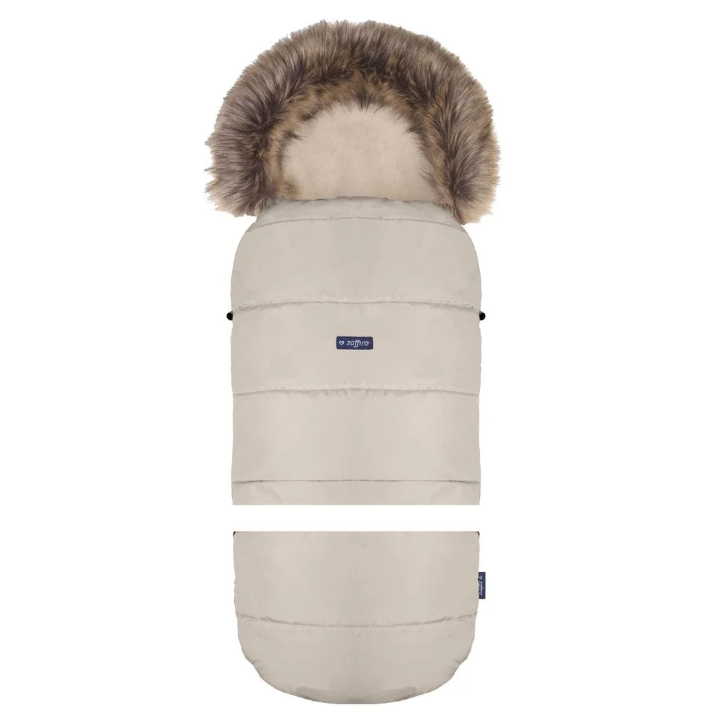 ZAFFIRO HUSA CARUCIOR IARNA + GEANTA GrowUP 4.0 - Beige Wool premium + Vanilla