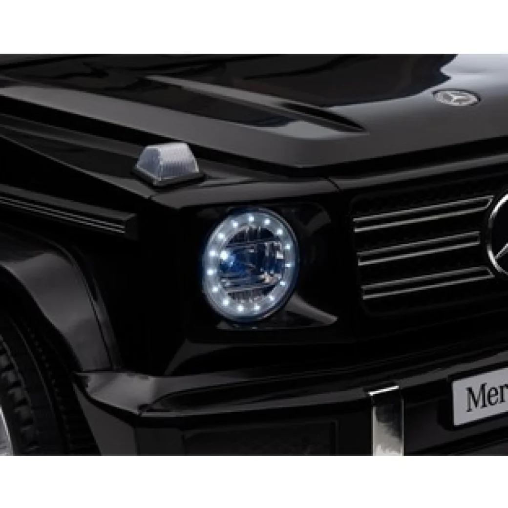 Детский электромобиль Mercedes-Benz G500 4x4 с пультом, EVA колёса, кожаное сиденье, 12V