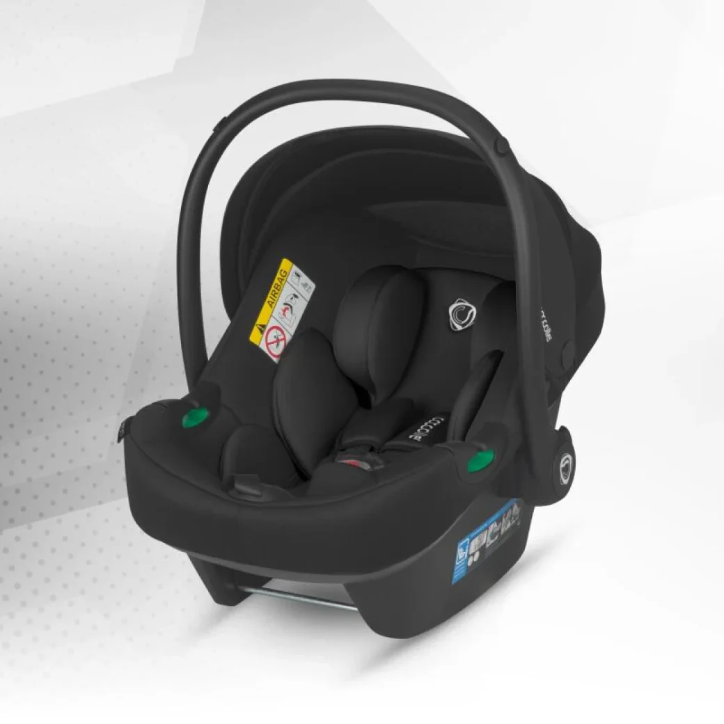 Коляска модульная 3в1 Coccolle Serry Jet black + автокресло iSize Coccolle Knox Greystone