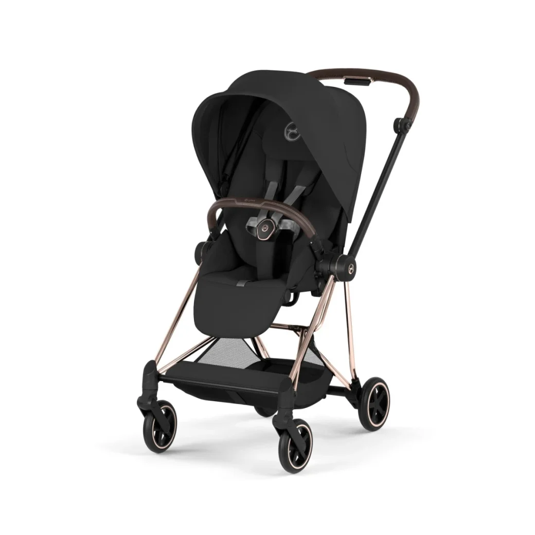 Carucior Cybex Mios 2 in 1 editia Platinum 2026 Sepia Black cadru rose gold