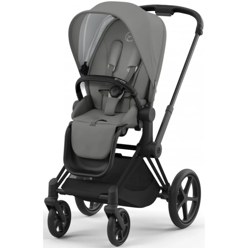 Cărucior 2 în 1 Cybex Priam Mirage Grey, șasiu Matt Black - Preț, Recenzii și Cumpărare Online