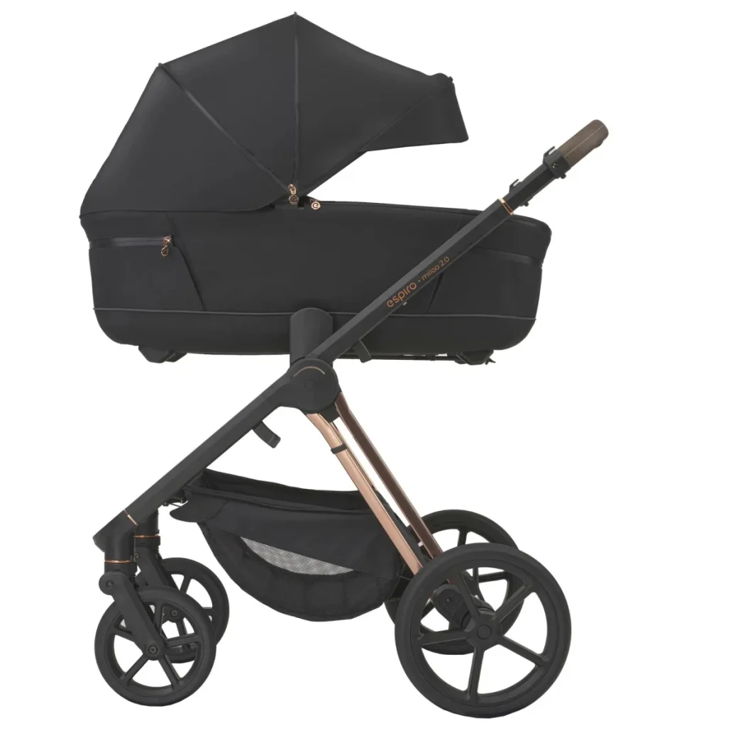 Espiro Miloo 2.0 — Cărucior 2în1 Premium Elegant - Diamond black