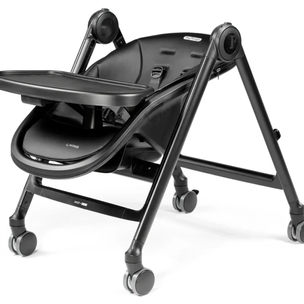 Стульчик для кормления Peg Perego Living True Black 2 в 1 многофункциональный