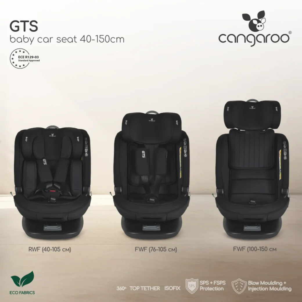 Автокресло Moni GTS 40–150 см Black-ink.