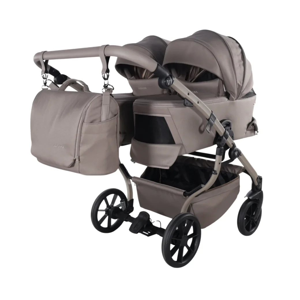 Коляска для двойни 2 в 1 Junama Cappuccino V4
