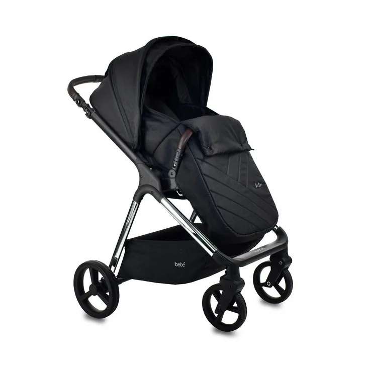 Cărucior 2 În 1 Ibebe Ice - Chrome Gray