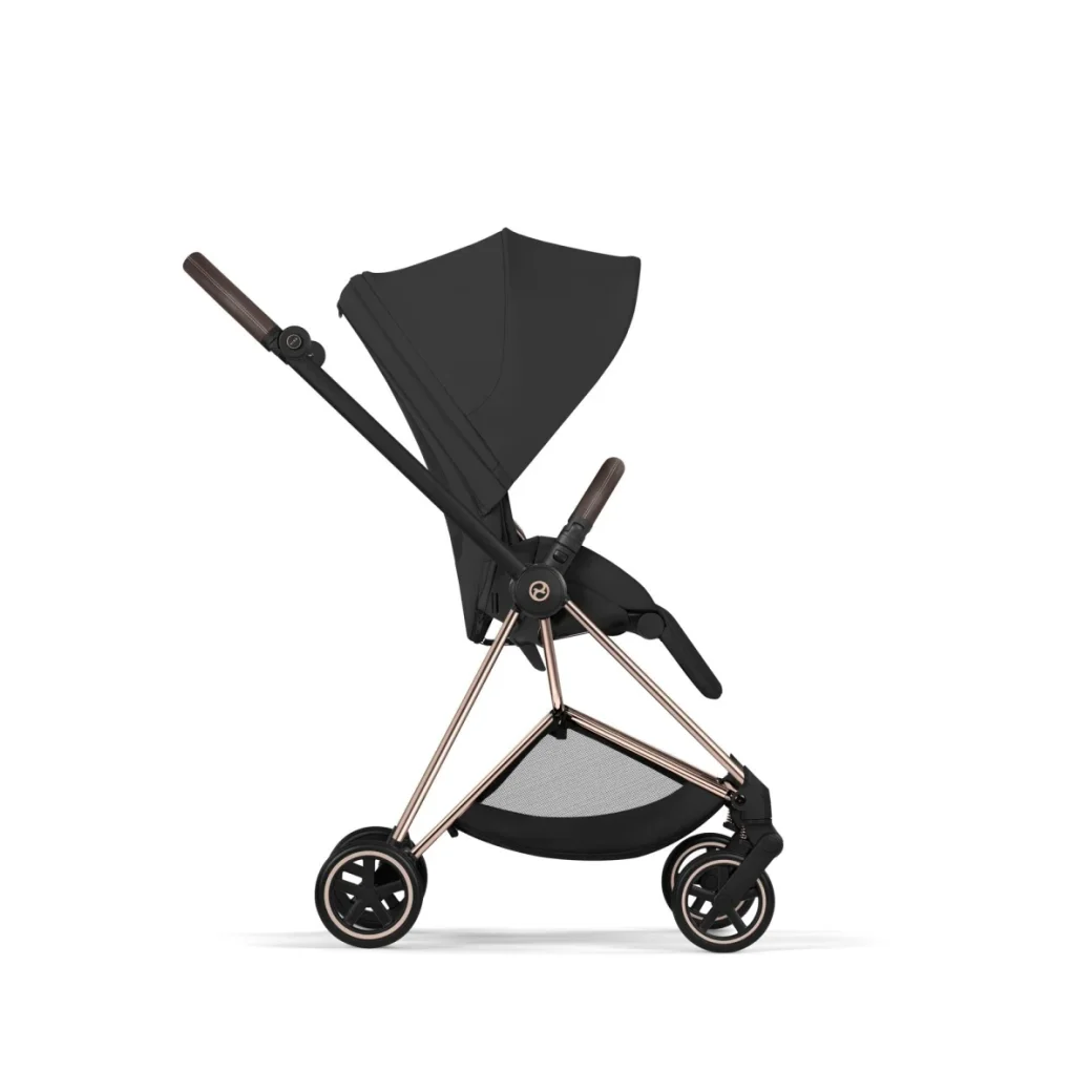 Carucior Cybex Mios 2 in 1 editia Platinum 2026 Sepia Black cadru rose gold