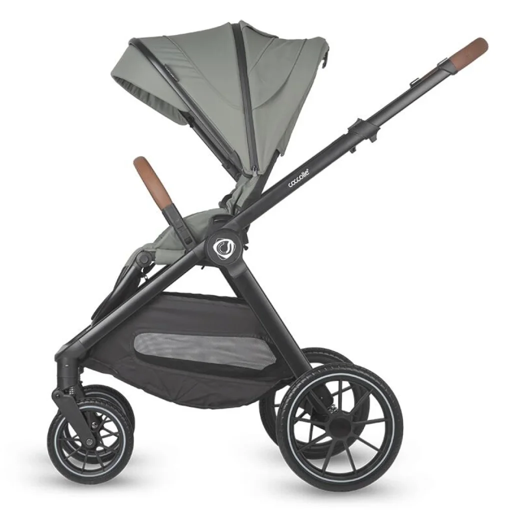 Carucior modular 3in1 Coccolle Aspen Moss green cu Scoica auto iSize Coccolle Rilax Greystone