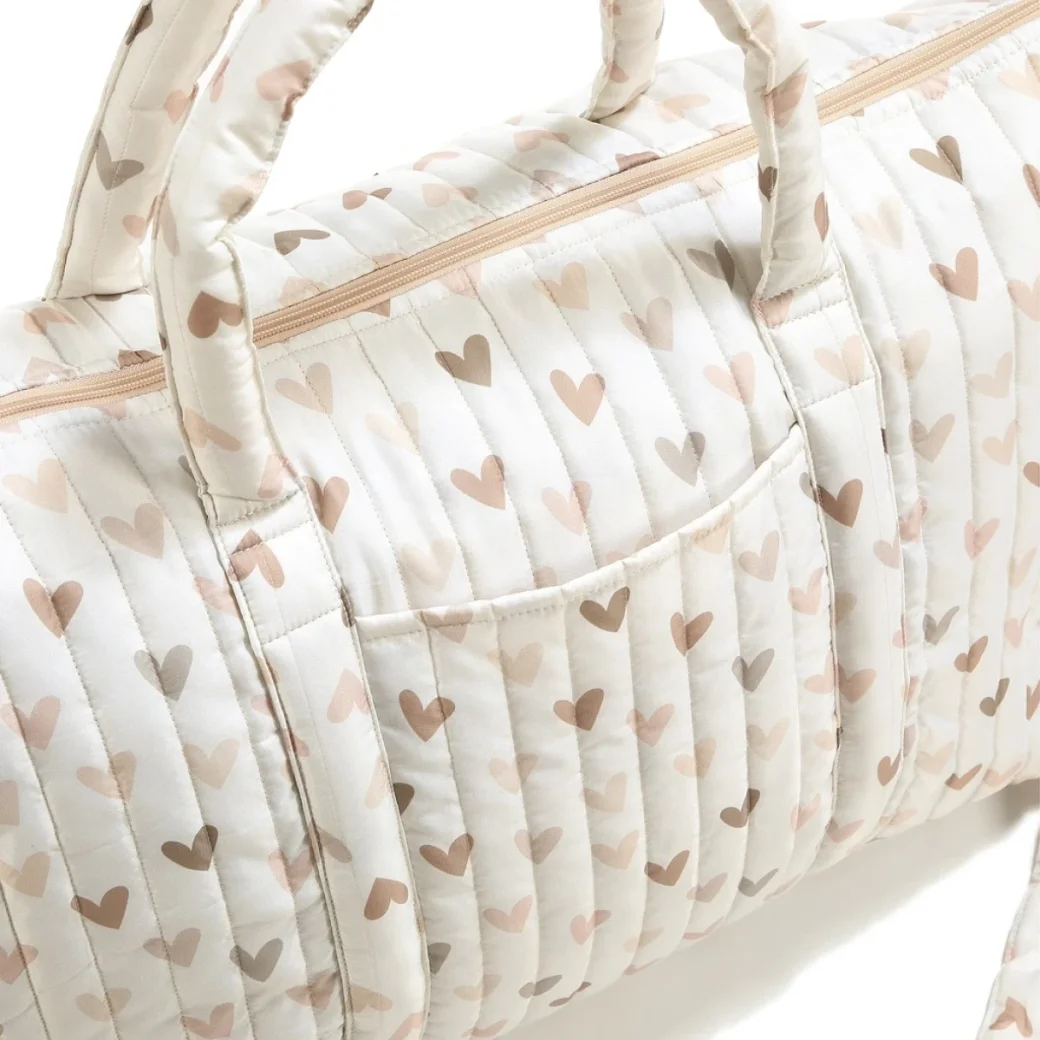 La Millou Geanta Weekend Bag Nylon HEARTBEAT BEIGE
