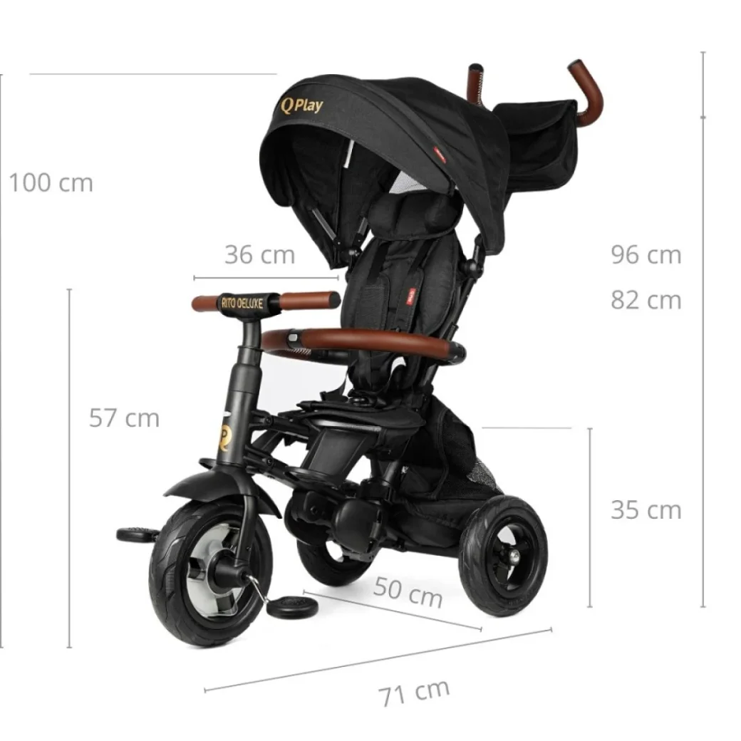 Tricicleta Qplay Rito Deluxe - Black