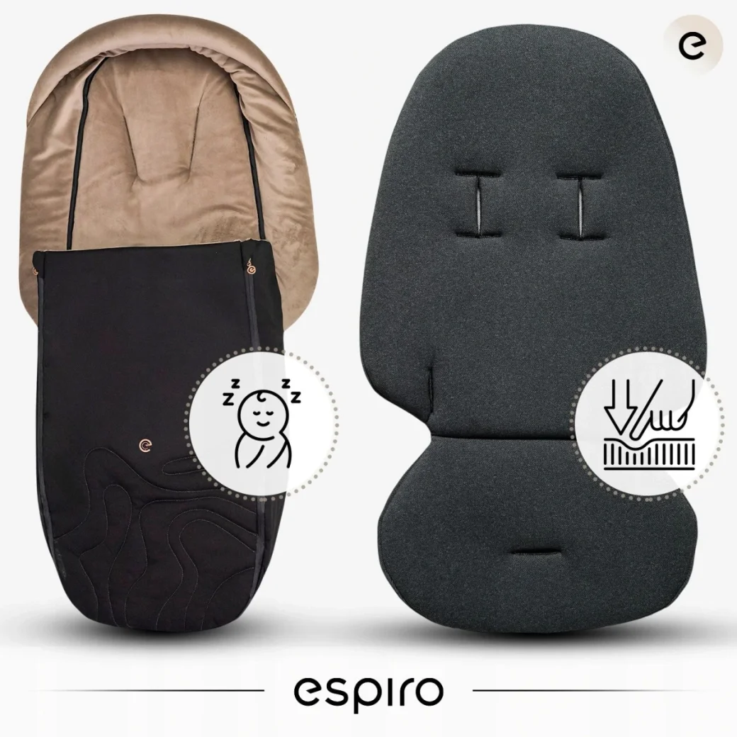 Espiro Miloo 2.0 — Cărucior 3în1 Premium Elegant - Excellent chocolate