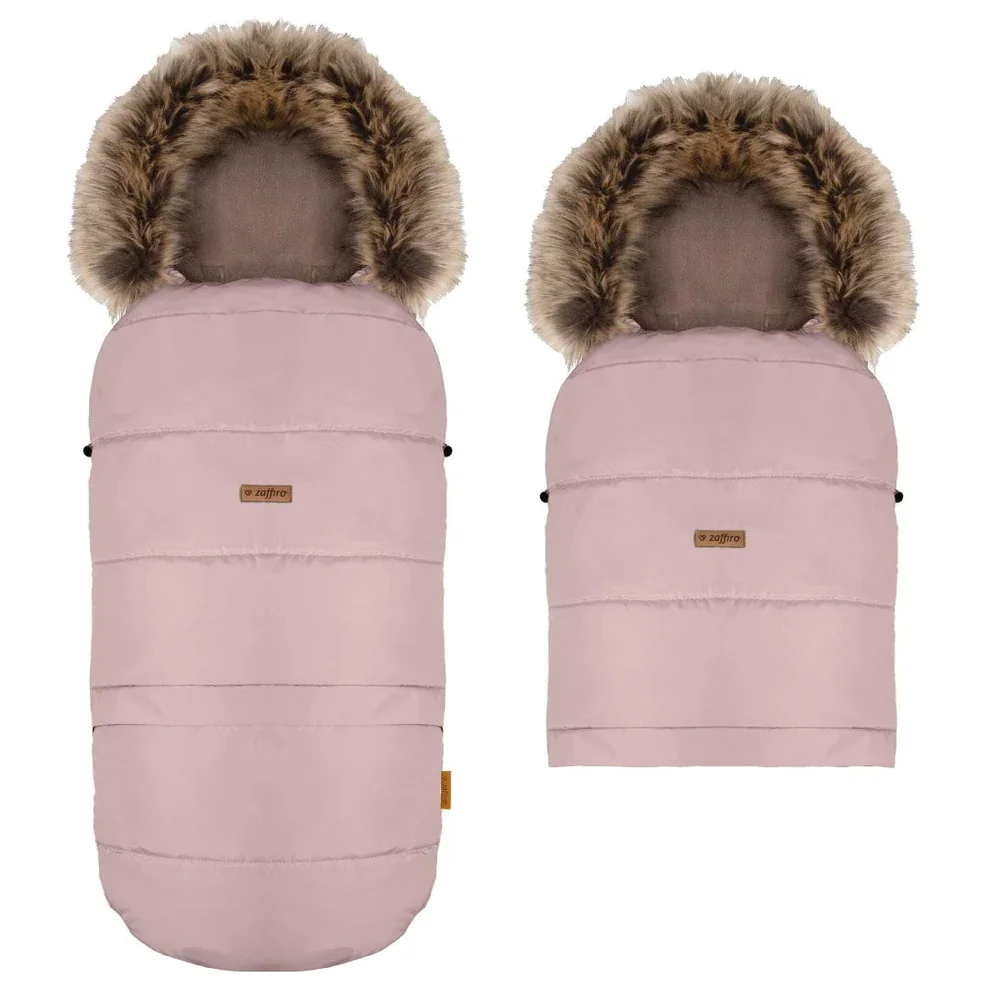 ZAFFIRO HUSA CARUCIOR IARNA + GEANTA GrowUP 4.0 - Beige Plush + Rose