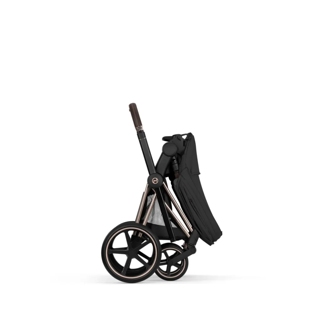 Carucior 2 in 1 Cybex Priam V colectia Platinum 2026 - Sepia Black, șasiu Rose Gold